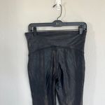 Spanx  Black Faux Leather Leggings Size XL  Photo 4