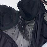 Gothic Ribbon Bustier Black Size M Photo 4