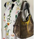 Cole Haan Leather Crossbody Brown Gold Customized Photo 10