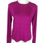 Athleta  Long Sleeve Hot Pink Thumb Hole Top Nwot Photo 1