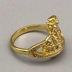 Vivienne Westwood  Elegant Gold-Tone Ring with Orb Design Photo 3