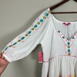 Simply Southern Maxi Dress Womens XXL White Embroidered Turtle Flowers Boho New Photo 8