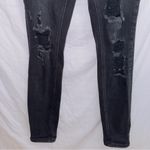 Bridge by GLY Black Wash Denim High Rise Distressed Skinny Jeans size 28 Photo 3
