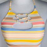 Hot Water  Pastel Stipe Bikini Swim Top SP Shade & Shore Yellow Bottom S Photo 0