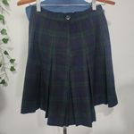 Vintage Juniorite Wool Tartan Plaid Pleated Skirt Green Size undefined Photo 3