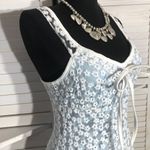 SheIn  Cami Slip Dress Embroidered Mesh Size 4 Photo 9