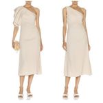 Johanna Ortiz Sea Island One Shoulder Dress Ivory Women’s Size 6 Convertible Photo 1