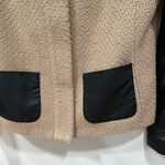 Talbots Tweed and Faux Leather Jacket  Size 2 Photo 4