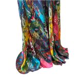 Vintage Formal Dress Small Y2K Long Maxi Holiday Party Colorful Beaded Tropical Pink Photo 11