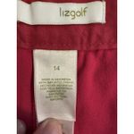 Liz Claiborne Liz golf Skirt Skort Hot Pink Coolmax Flat Front Side Zip Sz 14 Photo 2