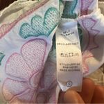 Women’s boutique J Marie turquoise pink white embroidered floral top Photo 1