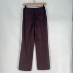 Ann Taylor The Wide Leg Faux Suede Pant Chocolate Brown High Rise NWT 0 Petite Photo 8
