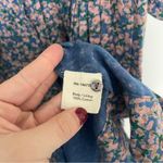 NWT Mirth Blue Floral Dress Caftan Perth Backless Short Blueberry Print Photo 5