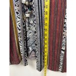 Vintage Carole Little Bohemian Long Kimono Ethnic Tribal Patchwork Size 14 Brown Photo 11