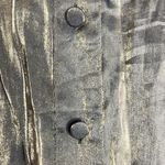 JR Nites by Caliendo Gold Metallic Button Down Blouse Medium Dressy Glam Evening Tan Photo 4