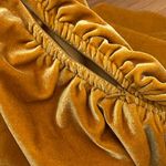 House of Harlow Luxe Velvet Ruched Sides One Shoulder Dress Mineral Gold Size L Photo 9