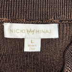 Nicki Minaj  two piece Set crop sweater/pencil skirt ribbed knit, top XL, skirt L Photo 9