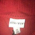 Ava & Viv  RED ULTRA SOFT RIBBED TOP  SIZE 4X Photo 2