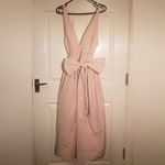 ZARA VOLUMINOUS MIDI DRESS WITH BOW BELT PINK Photo 9