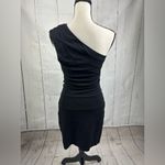 EXPRESS Banded One Shoulder Bodycon Strech Stitch Dress Fully Lined Photo 2