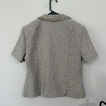 Sag Harbor Vintage  Dress Short Sleeve Blazer Suit Jacket Women's Plus Size 14 Light Gray Photo 6