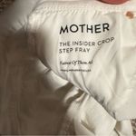 Mother White Insider Crop Step Fray Jeans in Fairest of Them All Photo 7