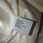 Worthington Peacoat Coat L Large Doube Breasted ivory Cream Slimmer Tweed Photo 10