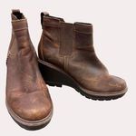 Timberland  grip stick women’s brown leather wedge ankle boots 8.5 SKU 6264 Photo 0