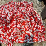 THML  medium red floral blouse Photo 0