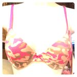 SO New  T-shirt camo bra in pink 34c Photo 2