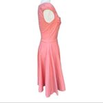 MUXXN Peach 50s Style Swing Fit Flare Cap Sleeve Dress Rockabilly Sz Small‎ Photo 4