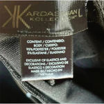 Kardashian Kollection Women's Black Bodycon Knee Length Dress Size L Photo 2