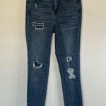 SO EUC  Women's Distressed Super High Rise Blue Jeans Jeggings sz 3/26in Photo 0