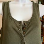 Toad&Co Olive Piru Henley Tank Dress Maxi Length Size Medium Green Photo 8