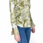 Mixit Camouflage Floral Embroidery Utility Button Down Shirt Photo 1