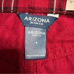 Arizona Jeans NWT Arizona Jean Company Juniors Grunge Red Plaid Tartan Denim Mini Skirt Size 9 Photo 2