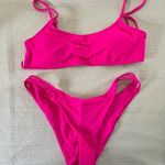 SheIn Pink Bikini Set High-Cut V-Shape Photo 0