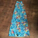 LuLaRoe  colorful flower M Dani sleeveless knit coconut girl island maxi dress Photo 2