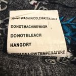 Solitaire Black Floral Print Bell Sleeve Blouse Size L Photo 5