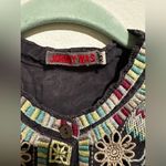 Johnny Was  Charcoal Tunic with Floral Embroidery Photo 6