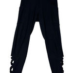 Marika Athletic Women’s Leggings Black Cutouts Pockets High Waisted Ankle Sz S Photo 0