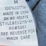 None Chambray sleeveless snap front tank with pockets women’s size medium Photo 8