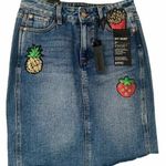 Buffalo David Bitton  Skirt Women’s 24 Denim Sequined  Hi Rise Choose Len… Photo 0