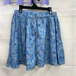 Urban Renewal  women's blue floral flowy‎ relaxed mini casual skirt zip small Photo 3