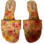 Moda Spana Size 7.5 Floral Slide Sandals Has Flaw Photo 0
