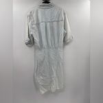 Veronica Beard  Hensley Ruched Chambray Mini in Glacier Ice Photo 9