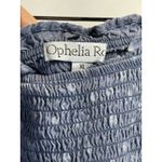 OPHELIA ROE Mini Dress‎ Polka Dot Smocked Casual Short Sleeve Blue xl Size 1X Photo 3