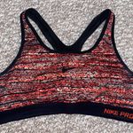 Nike Pro Sports Bra Size Large Red Black Photo 0