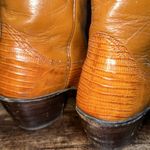 Vintage Nocona women's Western Genuine Lizard Cowgirl Boots size 5.5B Brown Photo 9