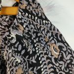 Angie Black Floral Print Top Photo 4